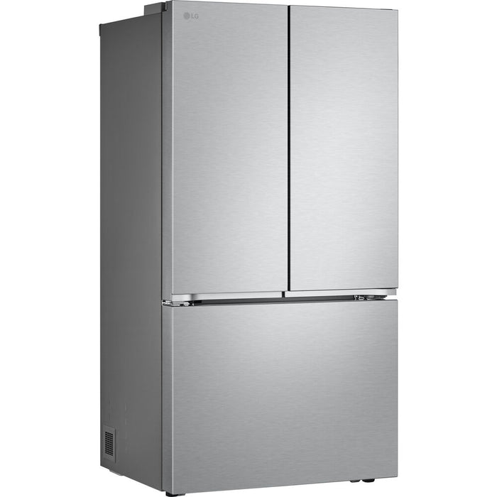 27 CF Standard Depth Max 3 Door Refrigerator,Pocket Handle,InternalWater LRFLC2716S