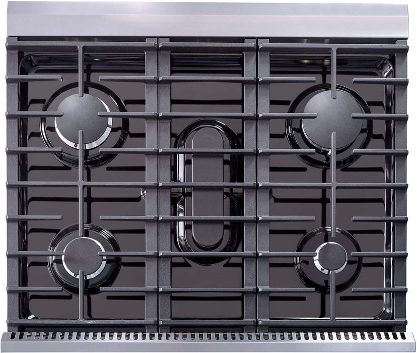 THOR Kitchen Package - 30" Propane Gas Range, Range Hood, Microwave, Refrigerator, Dishwasher, Wine Cooler, AP-LRG3001ULP-20