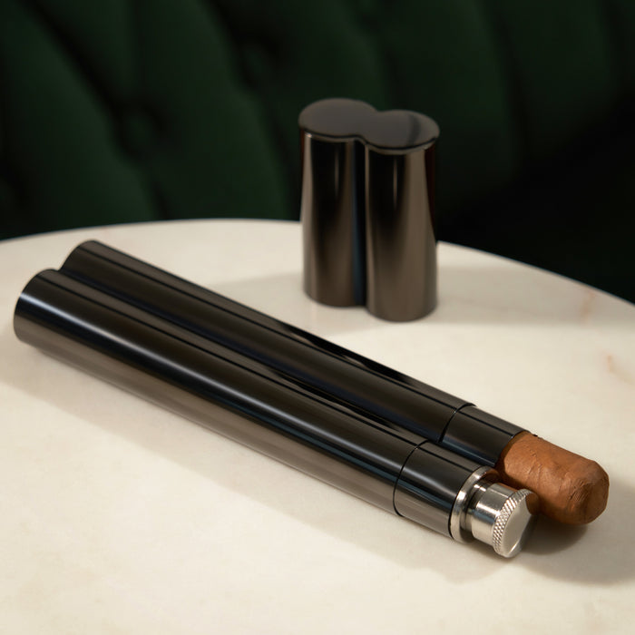 Warren Cigar Holder and Flask