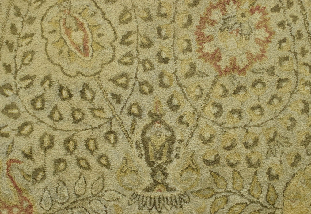 Luxury Antique Camel and Brown Floral Wool Area Rug | TUF29
