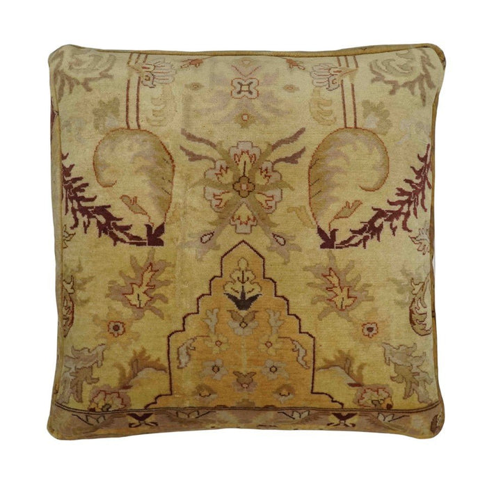 Luxury Floor Pillow made Pouf from restored fine quality hand knotted area rug |FP2