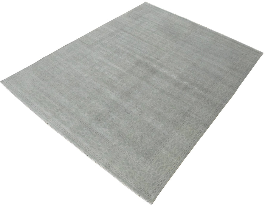 Luxury Hand knotted Wool 8x10 Gray Area Rug  | EMP3
