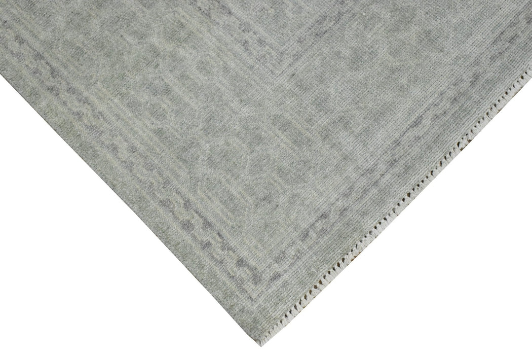 Luxury Hand knotted Wool 8x10 Gray Area Rug  | EMP3