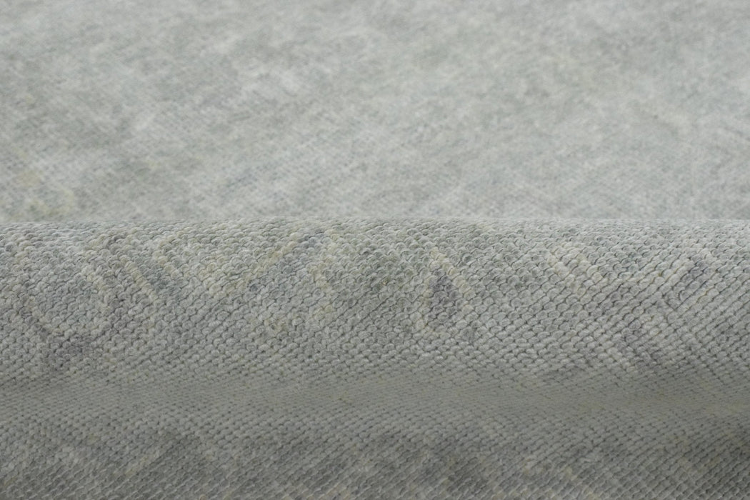 Luxury Hand knotted Wool 8x10 Gray Area Rug  | EMP3