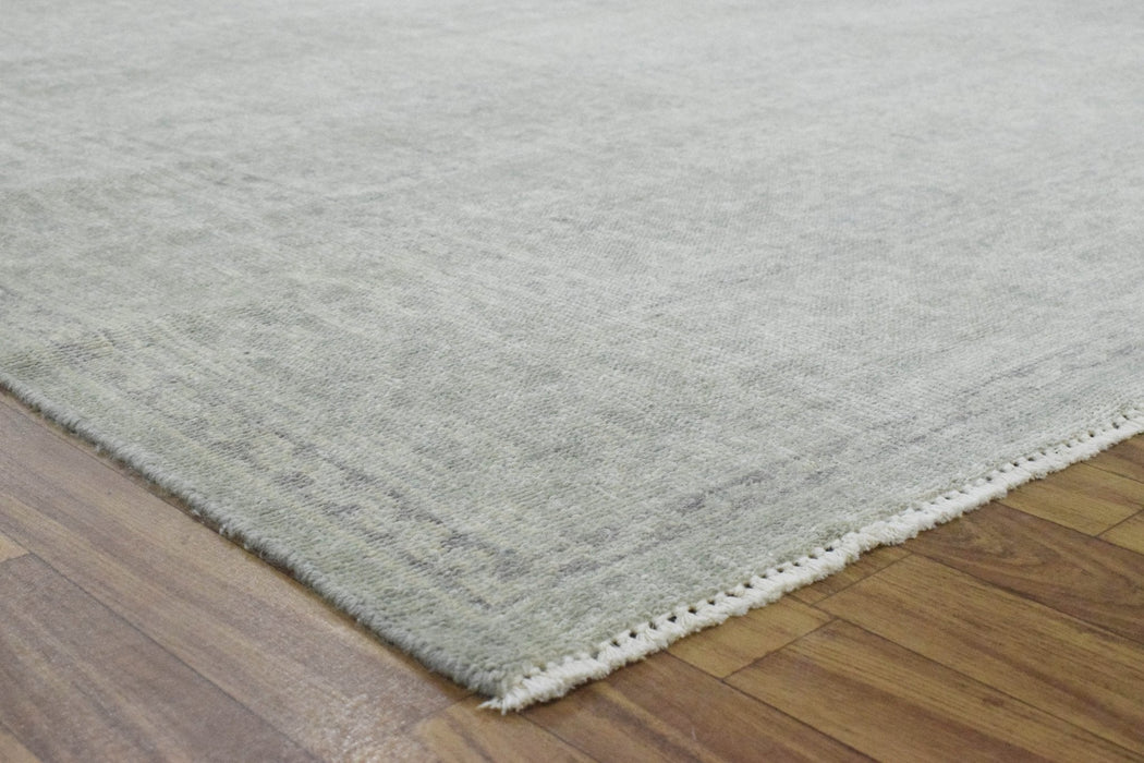 Luxury Hand knotted Wool 8x10 Gray Area Rug  | EMP3