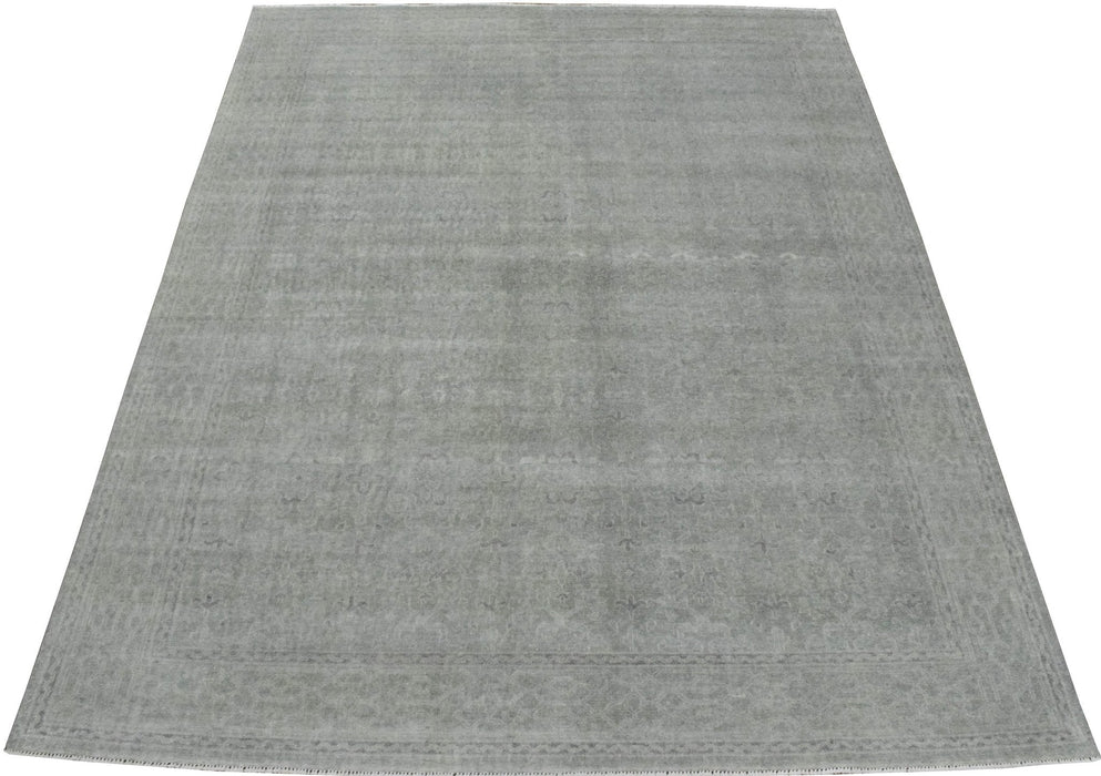 Luxury Hand knotted Wool 8x10 Gray Area Rug  | EMP3