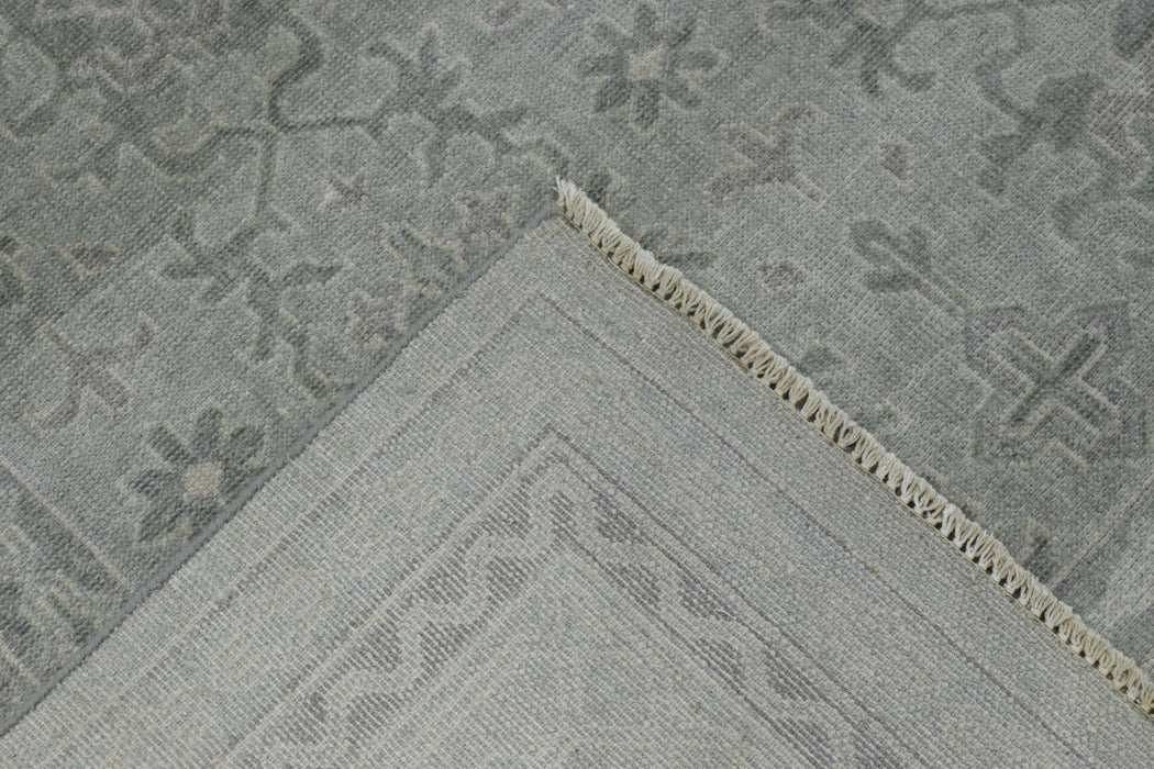 Luxury Hand knotted Wool 8x10 Gray Area Rug  | EMP4