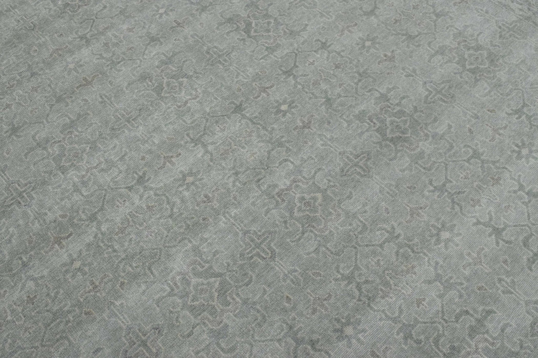 Luxury Hand knotted Wool 8x10 Gray Area Rug  | EMP4