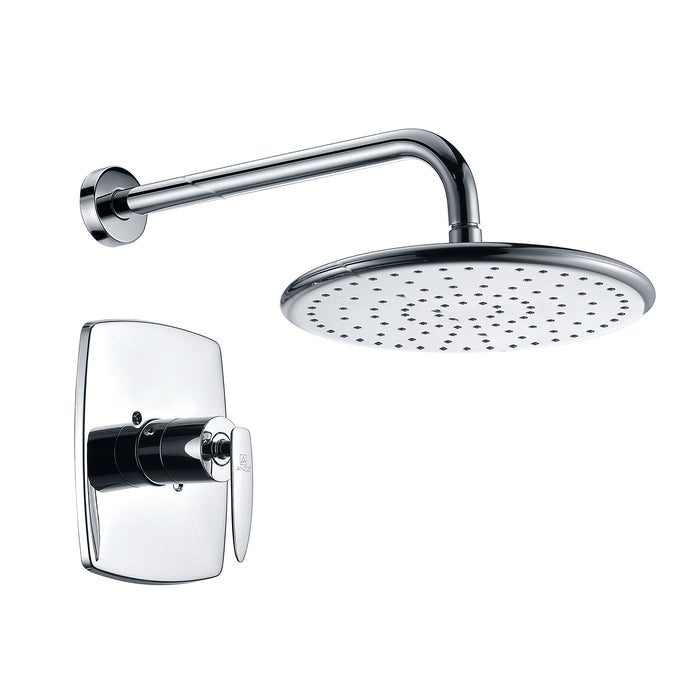 Thyme Single Handle Wall Mounted Showerhead in Polished Chrome