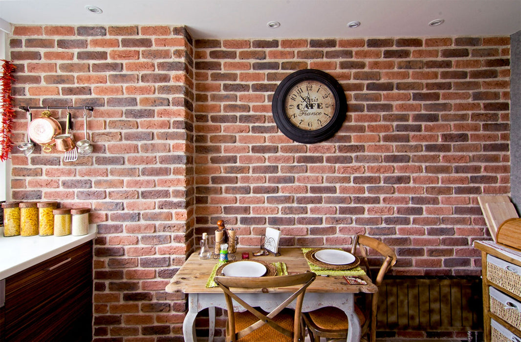Barok Cotto/Caramel/Lava Manufactured Stone Handmade Brick Veneer - Livfloors Collection