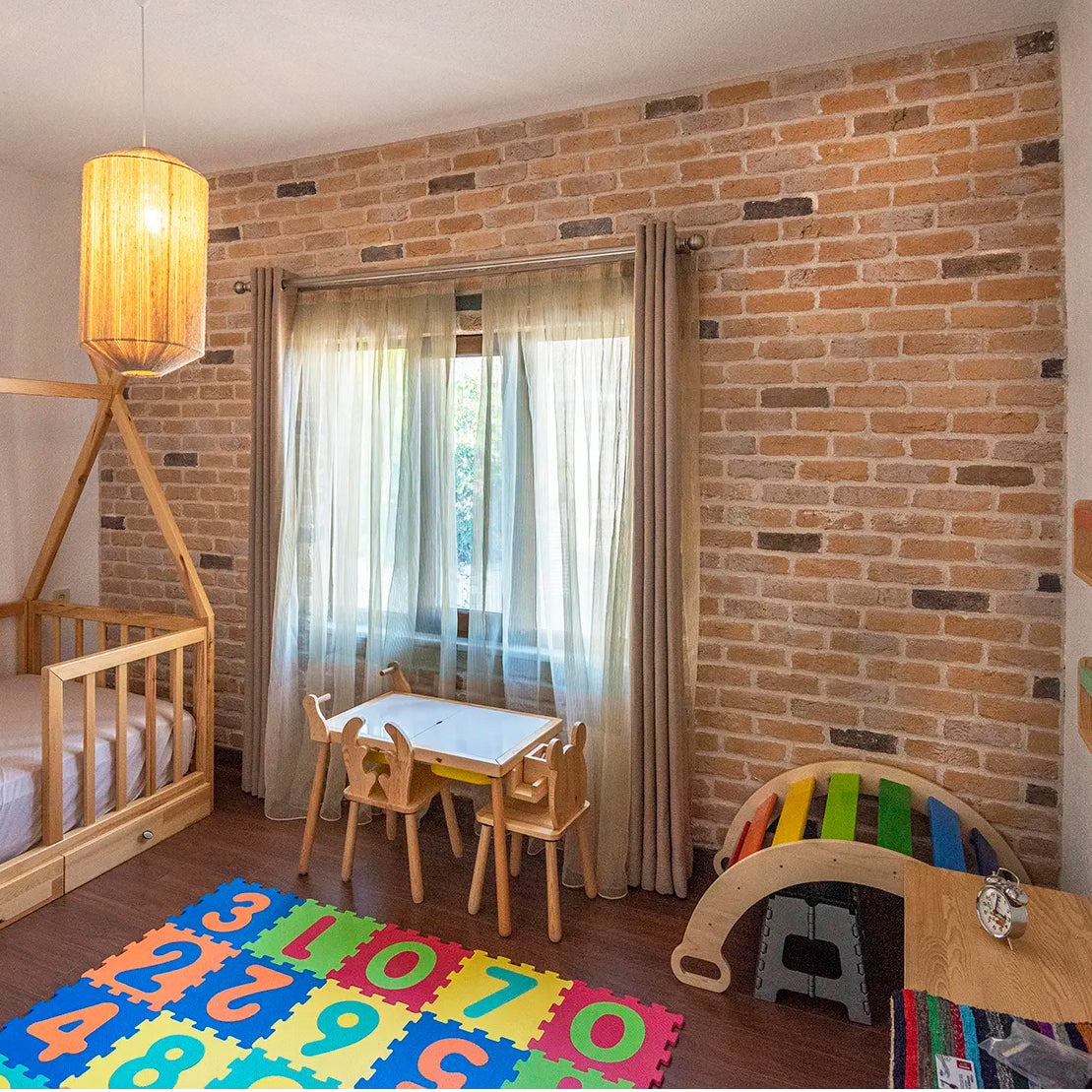 Granulbrick Pink Manufactured Stone Handmade Brick Veneer - Livfloors