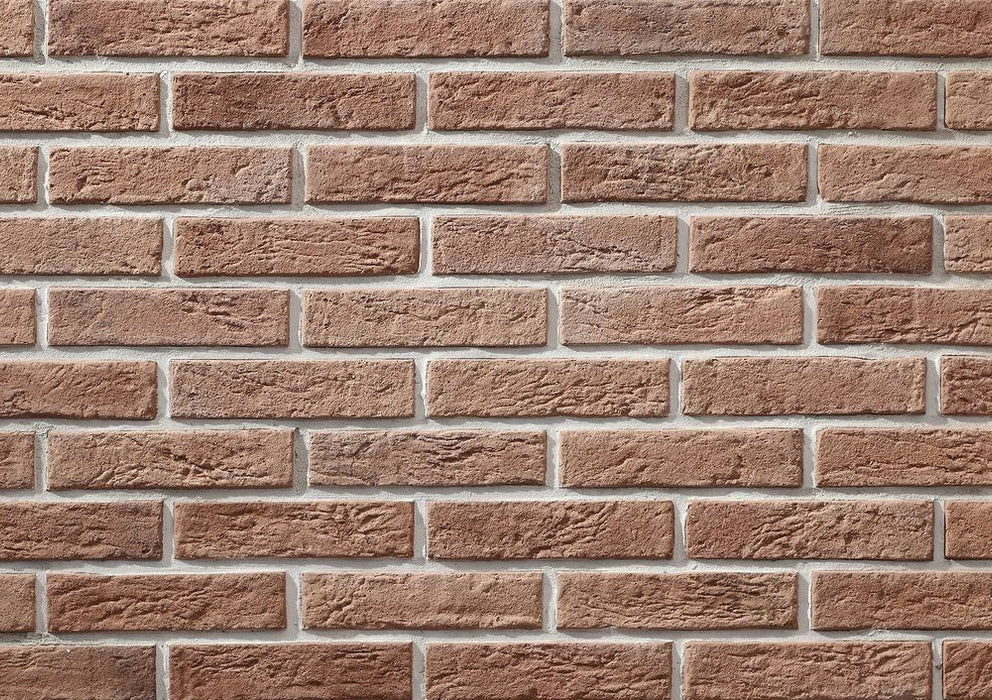 Slimfix Red Manufactured Stone Handmade Thin Brick Veneer - Livfloors Collection