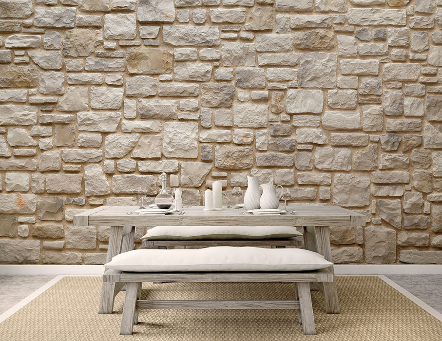 Ashlar Pattern Masso Pearl Manufactured Stone Handmade Veneer - Livfloors Collection