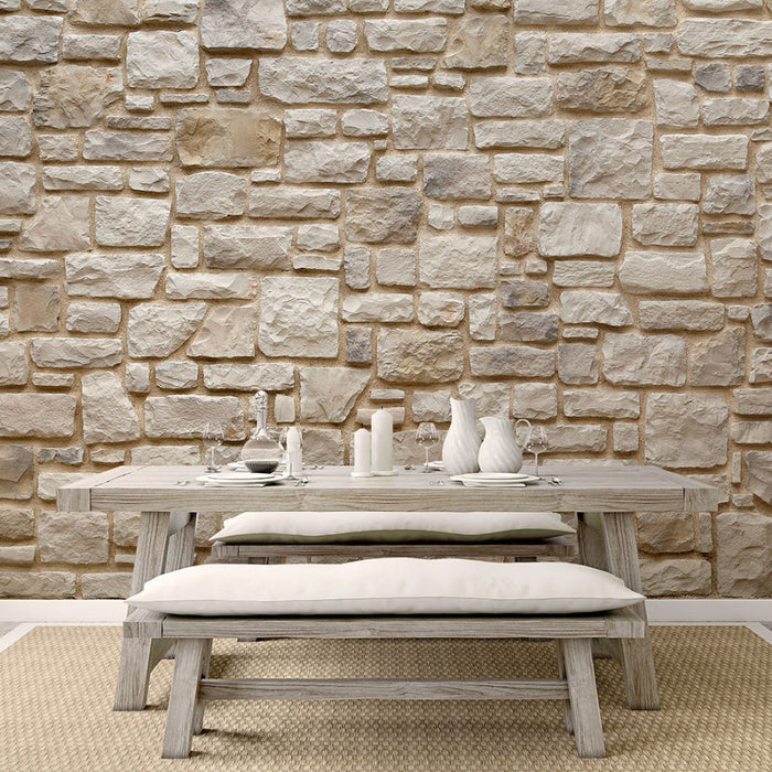 Ashlar Pattern Masso Pearl Manufactured Stone Handmade Veneer - Livfloors Collection