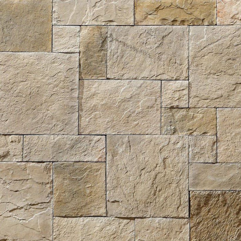 Ashlar Pattern Petra Sand Manufactured Stone Handmade Veneer - Livfloo ...