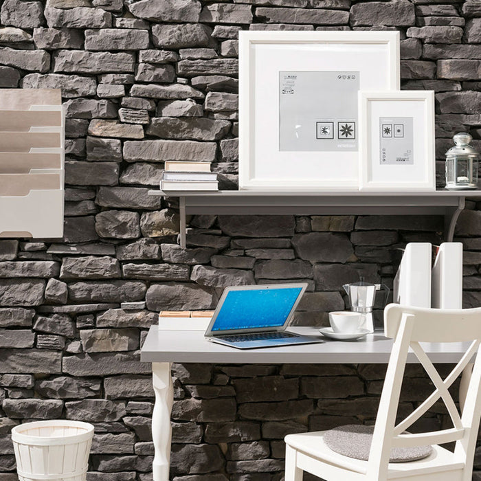 Cappadocia Anthracite Slate Look Manufactured Stone Handmade Veneer - Livfloors Collection