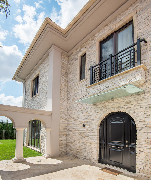 Inka Pearl White Slate Look Manufactured Stone Handmade Veneer - Livfloors Collection