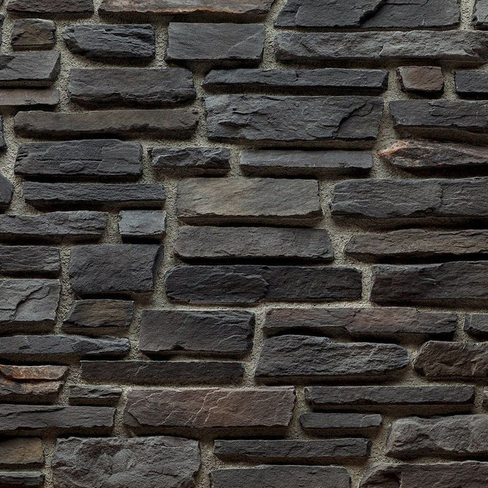 Sierra Anthracite Slate Look Manufactured Stone Handmade Veneer - Livfloors Collection