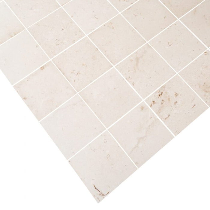 Mayra White Limestone Polished Floor and Wall Tile - Livfloors Collection