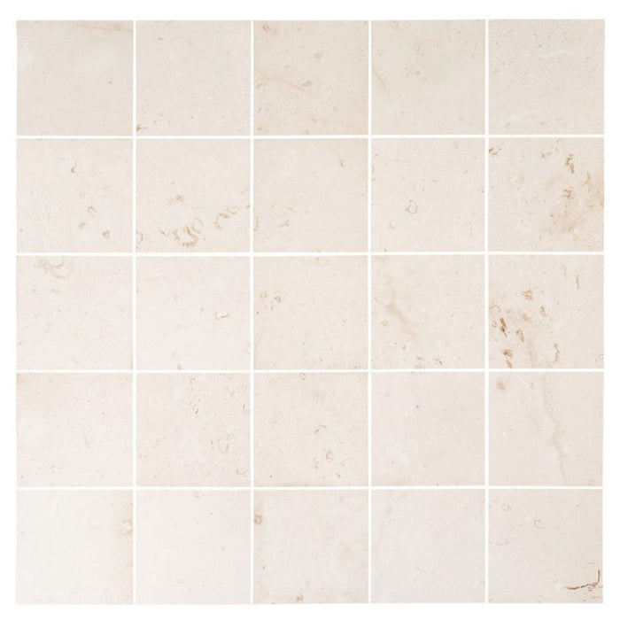 Mayra White Limestone Brushed Floor and Wall Tile - Livfloors Collection