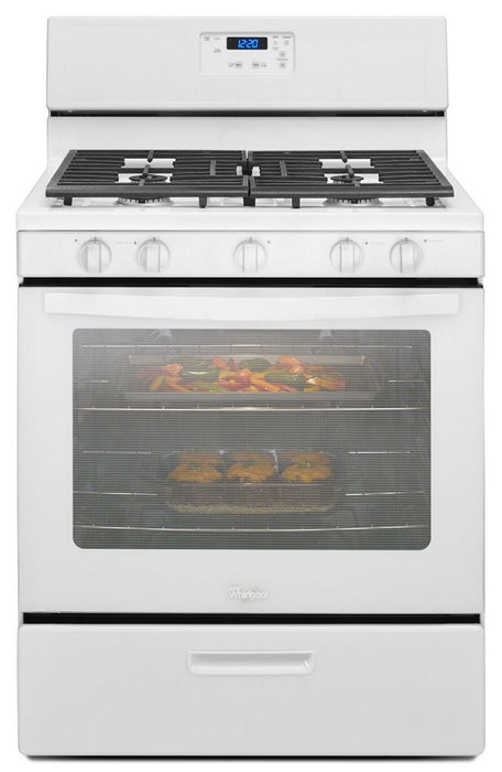 Whirlpool WFG505M0BW 5.1 Cu. Ft. Freestanding Gas Range With Five Burners