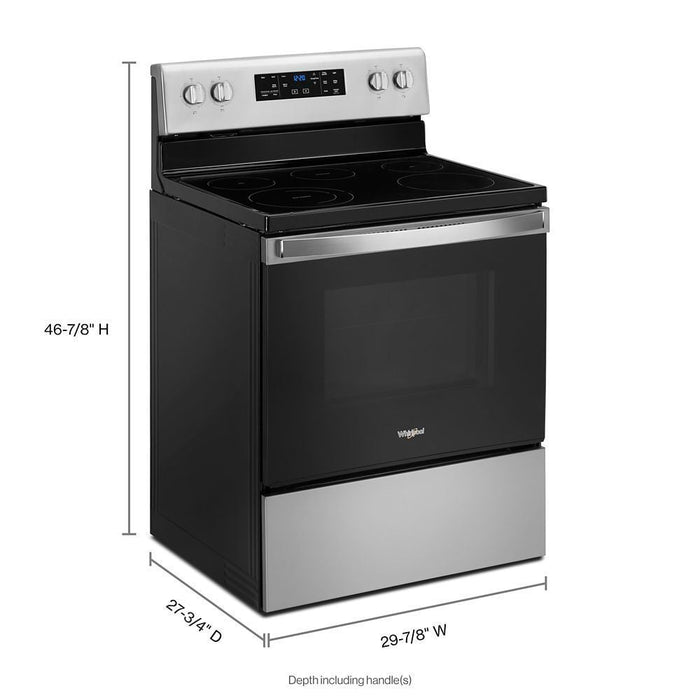 Whirlpool WFE525S0JZ 5.3 Cu. Ft. Whirlpool® Electric Range With Frozen Bake Technology