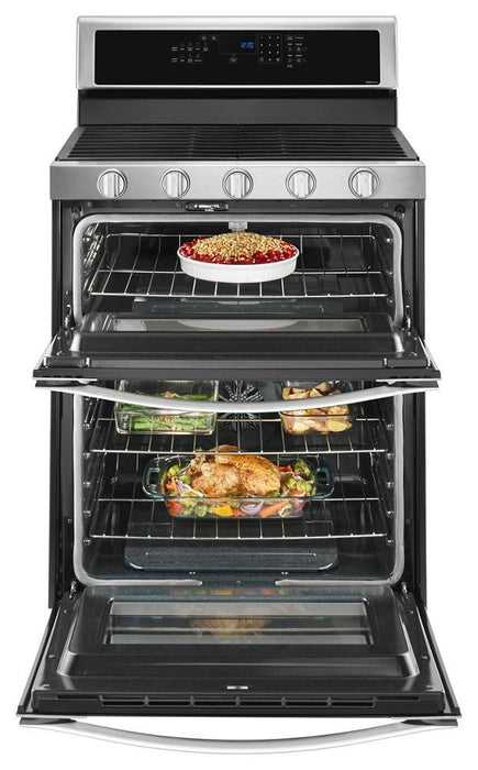 Whirlpool WGG745S0FS 6.0 Cu. Ft. Gas Double Oven Range With Ez-2-Lift Hinged Grates