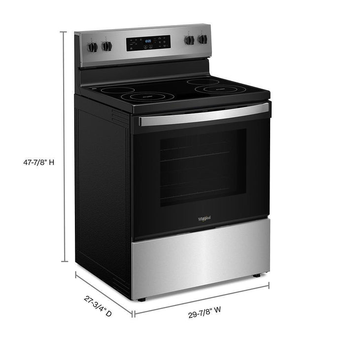 Whirlpool WFES3530RS 30-Inch Electric Range With Steam Clean