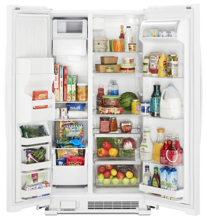 Whirlpool WRS335SDHW 36-Inch Wide Side-By-Side Refrigerator - 25 Cu. Ft.