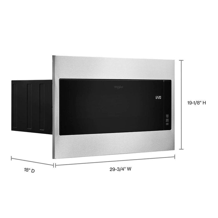 Whirlpool WMT55511KS 1.1 Cu. Ft. Built-In Microwave With Standard Trim Kit - 19-1/8" Height