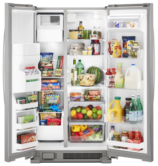 Whirlpool WRS331SDHM 33-Inch Wide Side-By-Side Refrigerator - 21 Cu. Ft.