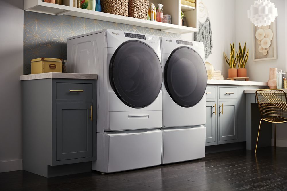 Whirlpool WFW6620HW 4.5 Cu. Ft. Closet-Depth Front Load Washer With Load & Go Xl Dispenser