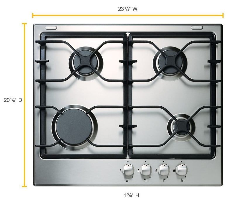 Whirlpool WCG52424AS 24-Inch Gas Cooktop With Sealed Burners