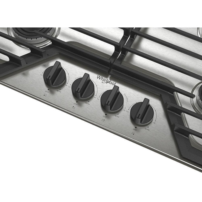 Whirlpool WCGK3030PS 30-Inch Gas Cooktop With Speedheat&#8482; Burners