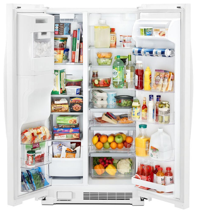 Whirlpool WRS555SIHW 36-Inch Wide Side-By-Side Refrigerator - 25 Cu. Ft.