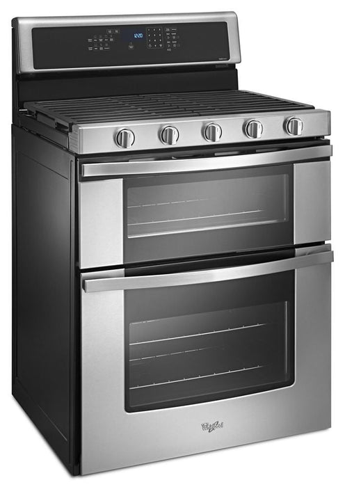 Whirlpool WGG745S0FS 6.0 Cu. Ft. Gas Double Oven Range With Ez-2-Lift Hinged Grates