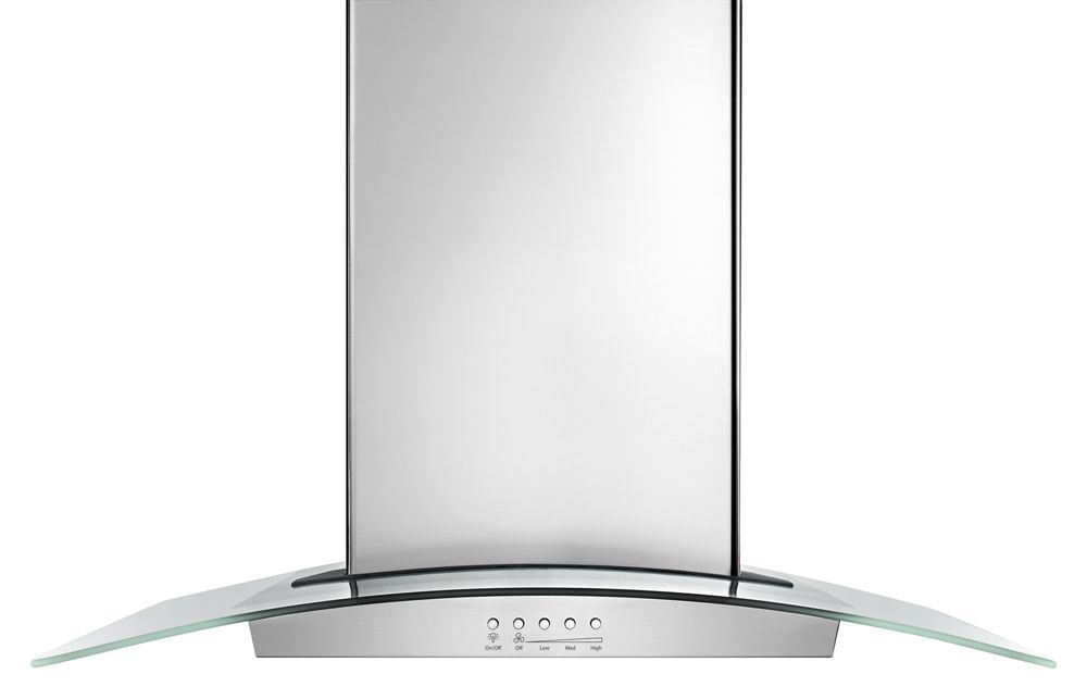 Whirlpool WVW75UC0DS 30" Modern Glass Wall Mount Range Hood