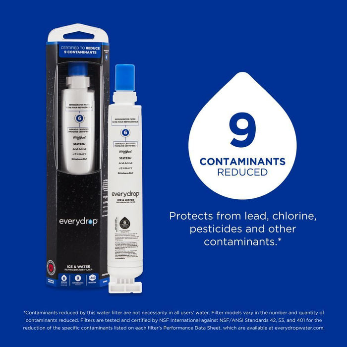 Whirlpool EDR6D1 Everydrop® Refrigerator Water Filter 6 - Edr6D1 (Pack Of 1)