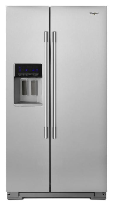 Whirlpool WRSA71CIHZ 36-Inch Wide Contemporary Handle Counter Depth Side-By-Side Refrigerator - 21 Cu. Ft.