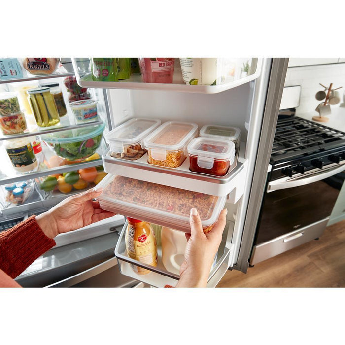 Whirlpool WRMF7736PZ 36-Inch Wide 4 Door Refrigerator With Prep And Store Bins - 26 Cu. Ft.