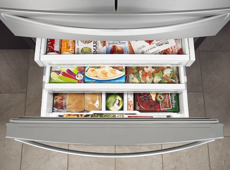 Whirlpool WRX986SIHZ 36-Inch Wide 4-Door Refrigerator With Exterior Drawer - 26 Cu. Ft.