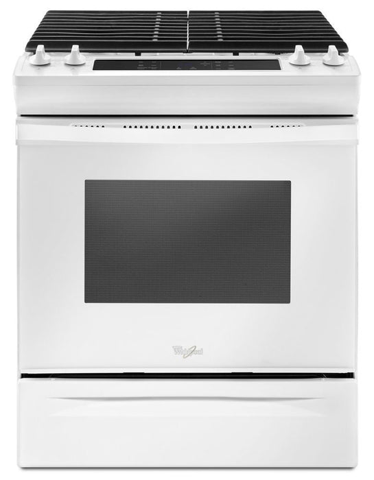 Whirlpool WEG515S0FW 5.0 Cu. Ft. Front Control Gas Range With Cast-Iron Grates