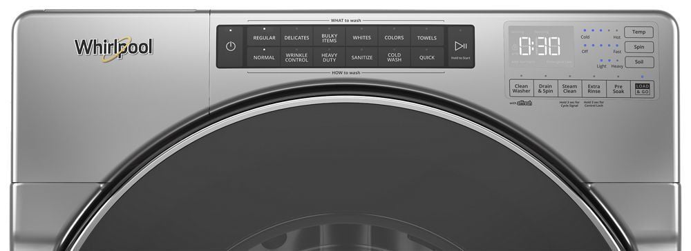 Whirlpool WFW6620HC 4.5 Cu. Ft. Closet-Depth Front Load Washer With Load & Go Xl Dispenser