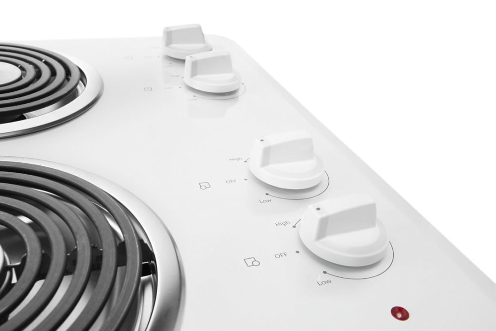 Whirlpool WCC31430AW 30" Electric Cooktop With Dishwasher-Safe Knobs