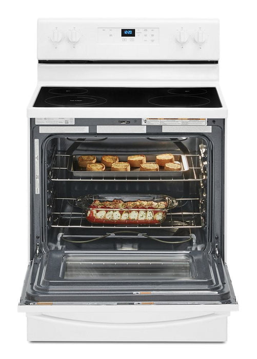 Whirlpool WFE320M0JW 5.3 Cu. Ft. Electric Range With Keep Warm Setting.