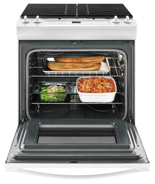 Whirlpool WEG515S0FW 5.0 Cu. Ft. Front Control Gas Range With Cast-Iron Grates