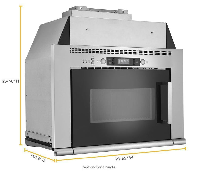 Whirlpool UMH50008HS 0.8 Cu. Ft. Space-Saving Microwave Hood Combination