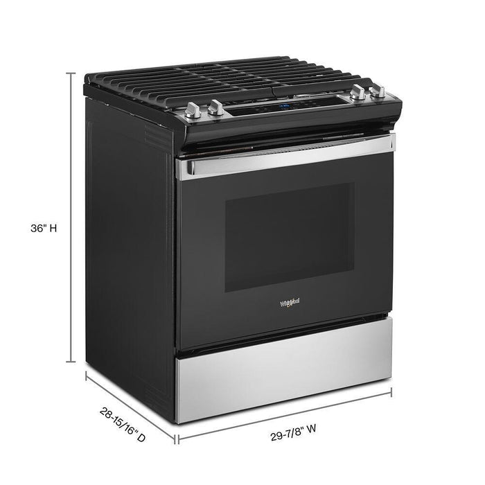 Whirlpool WEG515S0LS 5.0 Cu. Ft. Whirlpool® Gas Range With Frozen Bake&#8482; Technology