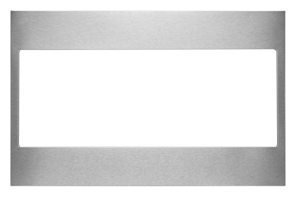 Whirlpool W11451304 Built-In Low Profile Microwave Standard Trim Kit, Stainless Steel