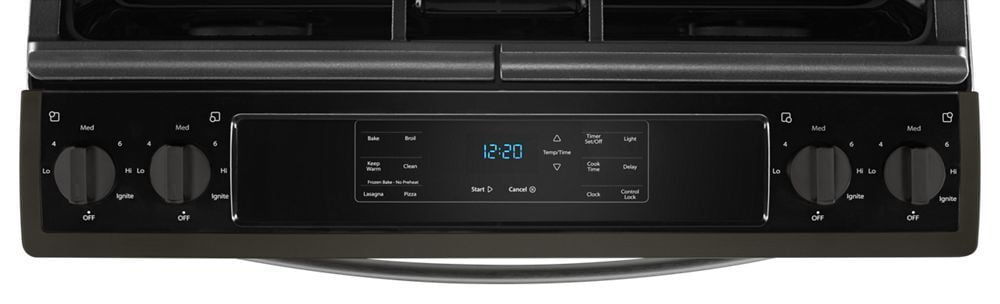 Whirlpool WEG515S0FV 5.0 Cu. Ft. Front Control Gas Range With Cast-Iron Grates